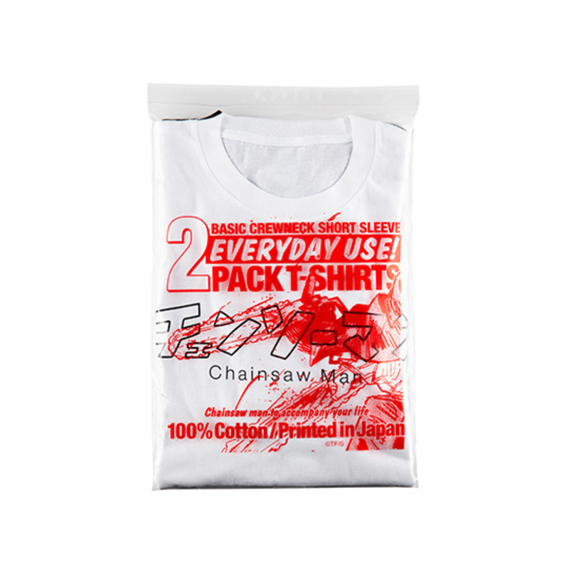 『チェンソーマン』パック入りＴシャツ（２枚組）　ＢＣ４－ＪＦ