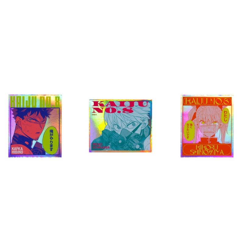 『怪獣８号』オーロラステッカーコレクション　（全１０種／ランダム１種入り）　＜怪獣８号展＞　ＢＤ３