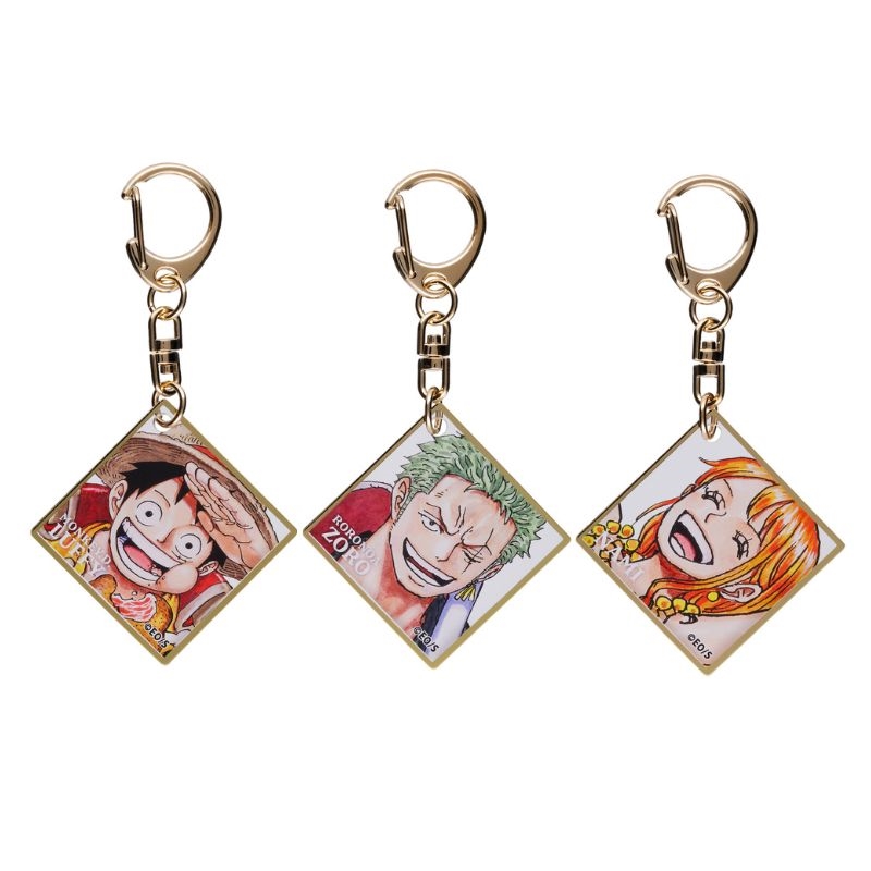 『ＯＮＥ　ＰＩＥＣＥ』色紙風アクリルキーホルダー　（全１０種／ランダム１種入り）　ＢＥ３－ＯＰＤ