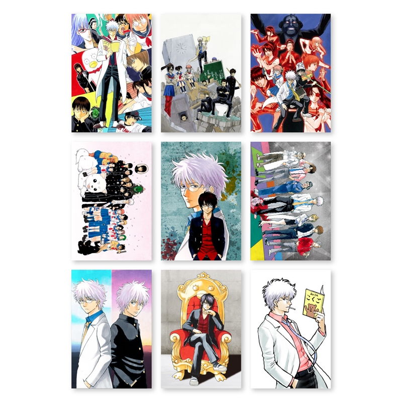『銀魂』３年Ｚ組銀八先生　ポストカード９種セット（クリアケース付き）　＜銀魂展愛知＞ＢＥ４