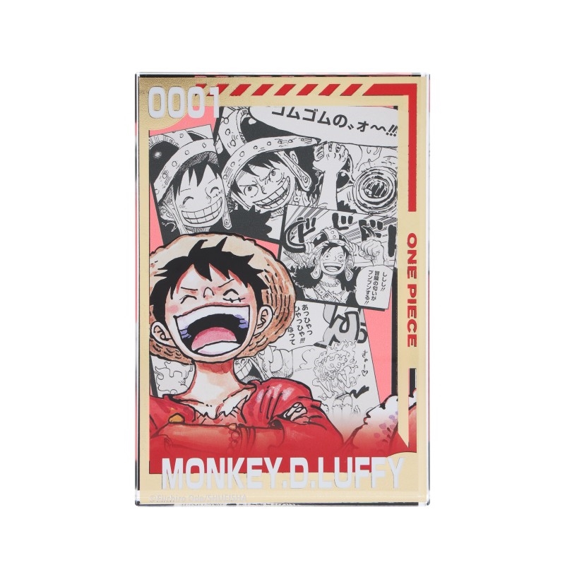 『ＯＮＥ　ＰＩＥＣＥ』箔ｏｎアクリルブロック　“ＨＥＲＯＥＳ”　モンキー・Ｄ・ルフィ　ＢＦ２