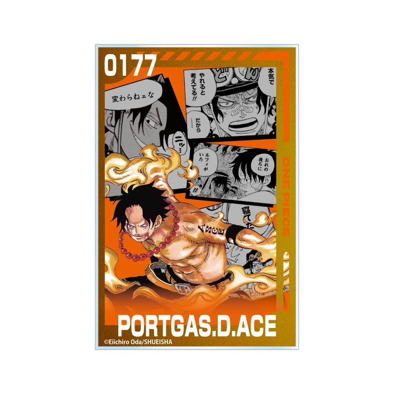 『ＯＮＥ　ＰＩＥＣＥ』箔ｏｎアクリルブロック　“ＨＥＲＯＥＳ”　ポートガス・Ｄ・エース　ＢＧ１
