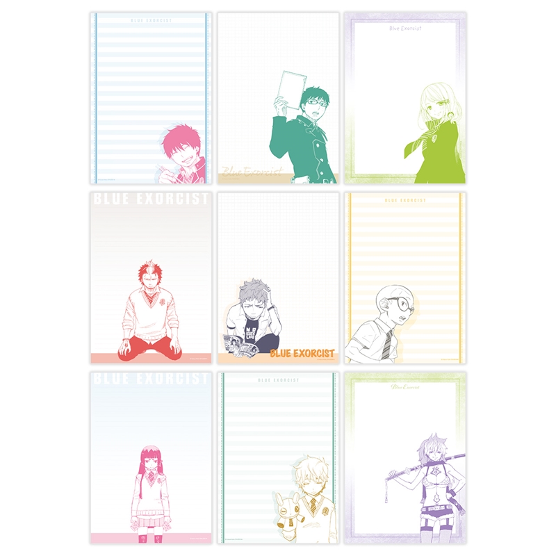 『青の祓魔師』１００ページレターパッド【５０ｓｃｅｎｅｓ／１００ｐａｇｅｓ】　＜青の祓魔師展＞　ＢＥ１