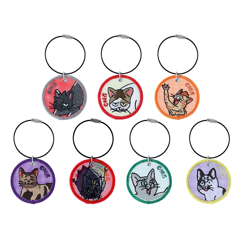 『ハイキュー！！』メッシュ刺繍キーホルダーコレクション　動物Ｖｅｒ．　全種セット　（全１４種入り）　＜ハイキュー！！　ＦＡＮ　ＰＡＲＫ＞　ＢＥ２