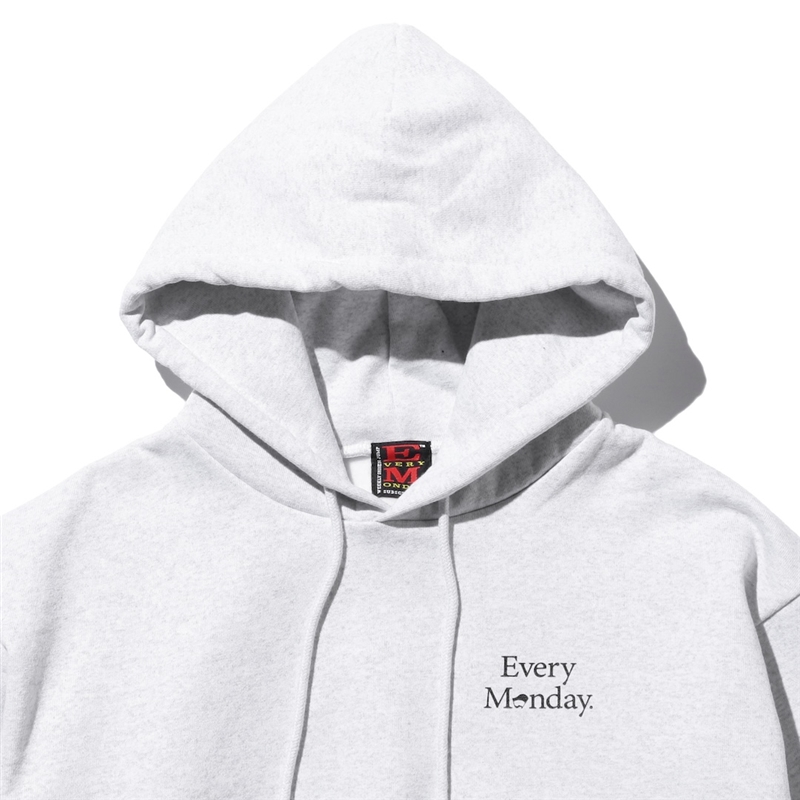 『Ｅｖｅｒｙ　Ｍｏｎｄａｙ』＿ＬＯＧＯフーディー＿ＧＲＥＹ　Ｌサイズ Lサイズ