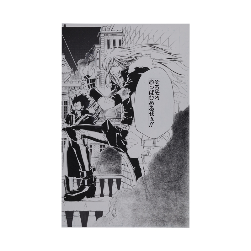 『家庭教師ヒットマンＲＥＢＯＲＮ！』複製原稿４枚セット　ヴァリアー　＜天野明展　東京凱旋＞　ＢＥ４