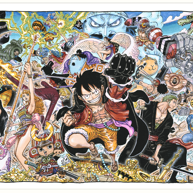 『ＯＮＥ　ＰＩＥＣＥ』額装高精細複製原画　（週刊少年ジャンプ２０２１年３９～４１号掲載「大海賊百景」）　ＢＤ２