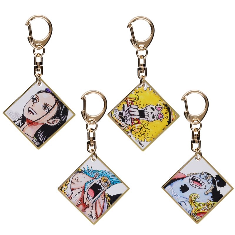 『ＯＮＥ　ＰＩＥＣＥ』色紙風アクリルキーホルダー　（全１０種／ランダム１種入り）　ＢＥ３－ＯＰＤ