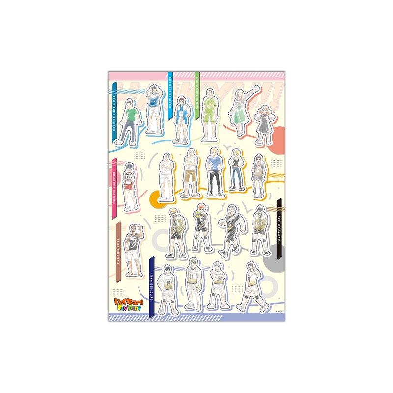 『ハイキュー！！』キャラパネ軍団！！ステッカー１１３枚セット　（Ａ４サイズシート５枚組）　＜ハイキュー！！　ＦＡＮ　ＰＡＲＫ　－ｍｅｍｏｒｉａｌ－＞　ＢＦ１