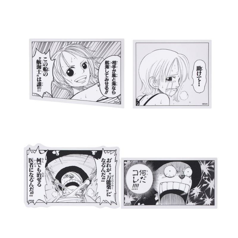 『ＯＮＥ　ＰＩＥＣＥ』クリアステッカーコレクション２枚入り　第１弾　（全１０組／ランダム１組入り）　ＢＦ３