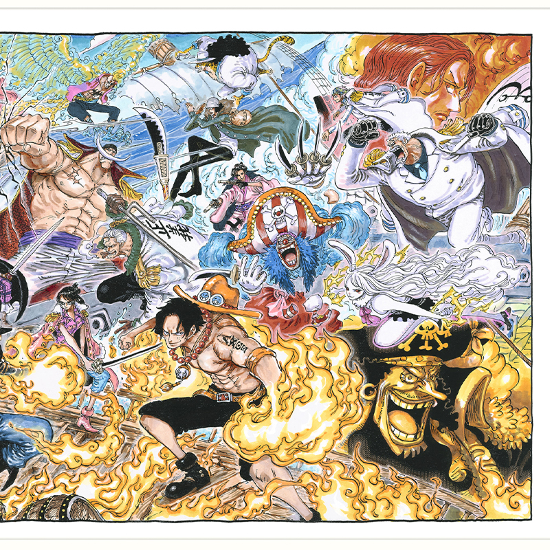 『ＯＮＥ　ＰＩＥＣＥ』額装高精細複製原画　（週刊少年ジャンプ２０２１年３９～４１号掲載「大海賊百景」）　ＢＤ２