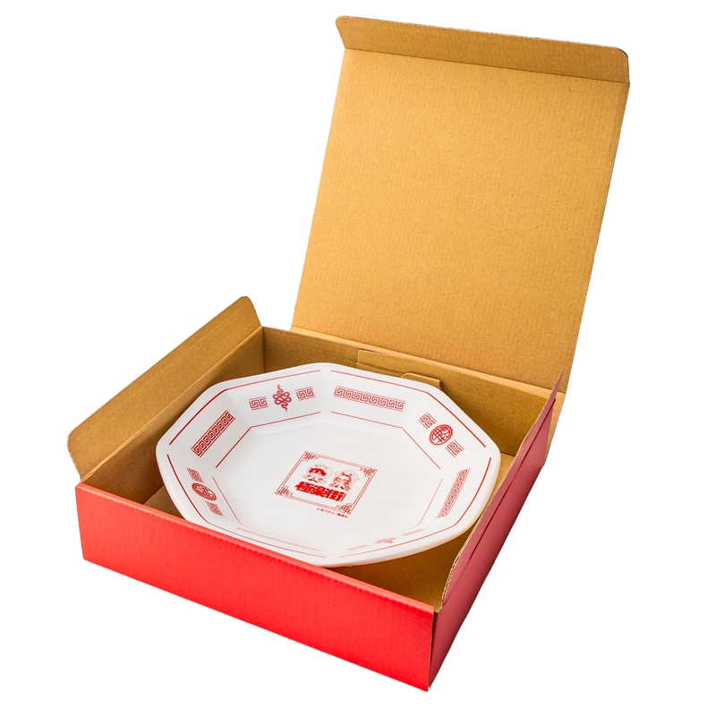 『極楽街』八角皿　ＢＦ１