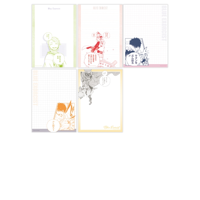 『青の祓魔師』１００ページレターパッド【５０ｓｃｅｎｅｓ／１００ｐａｇｅｓ】　＜青の祓魔師展＞　ＢＥ１