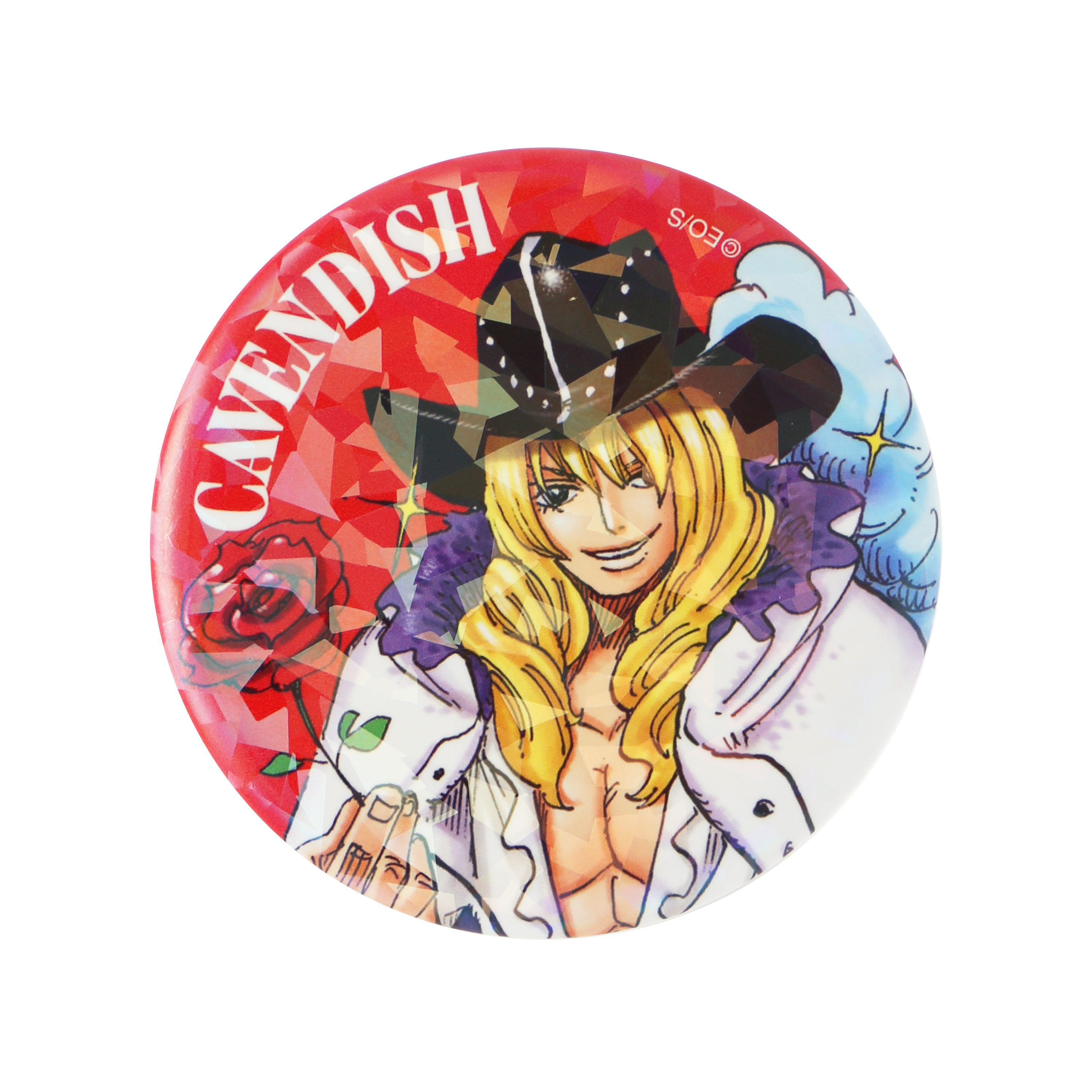完全受注生産　「週刊少年ジャンプ」オールスター缶バッジ　『ＯＮＥ　ＰＩＥＣＥ』　［７３　キャベンディッシュ］　ＢＢ３