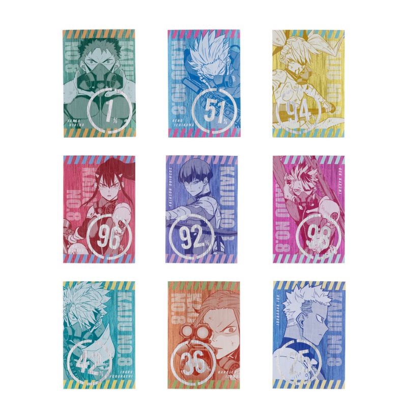 『怪獣８号』解放戦力ポストカードコレクション　全種セット　（全９種入り）　＜怪獣８号展＞　ＢＤ３