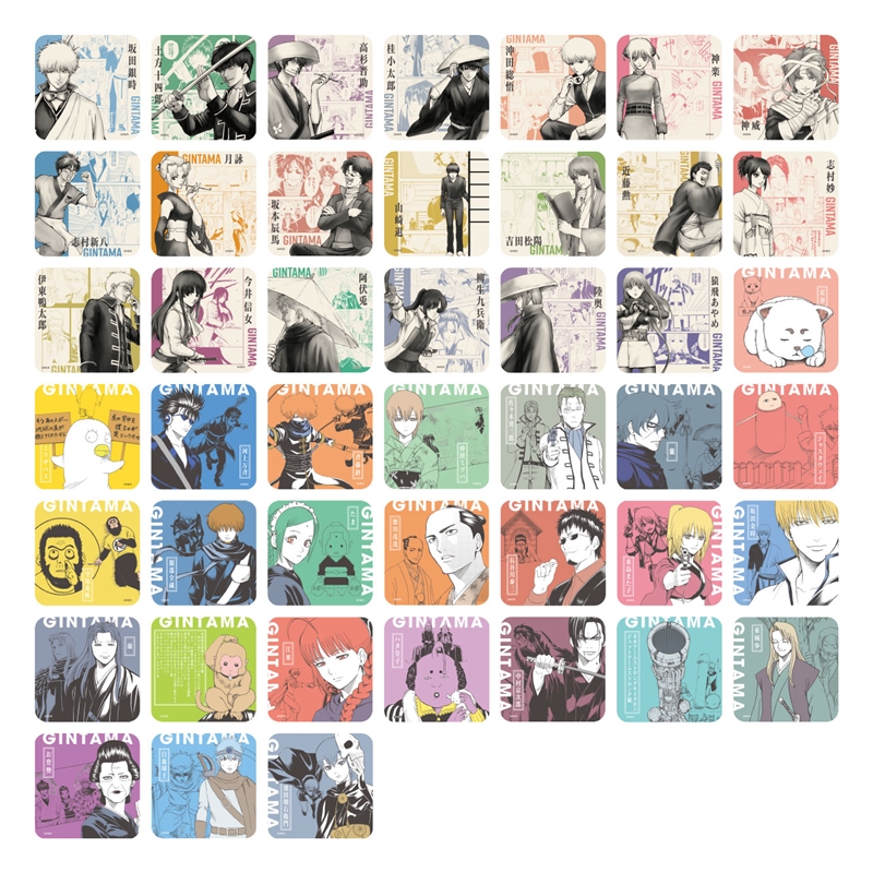 『銀魂』アートコースター　（全４５種／ランダム５種入り）　＜銀魂展＞ＢＤ４