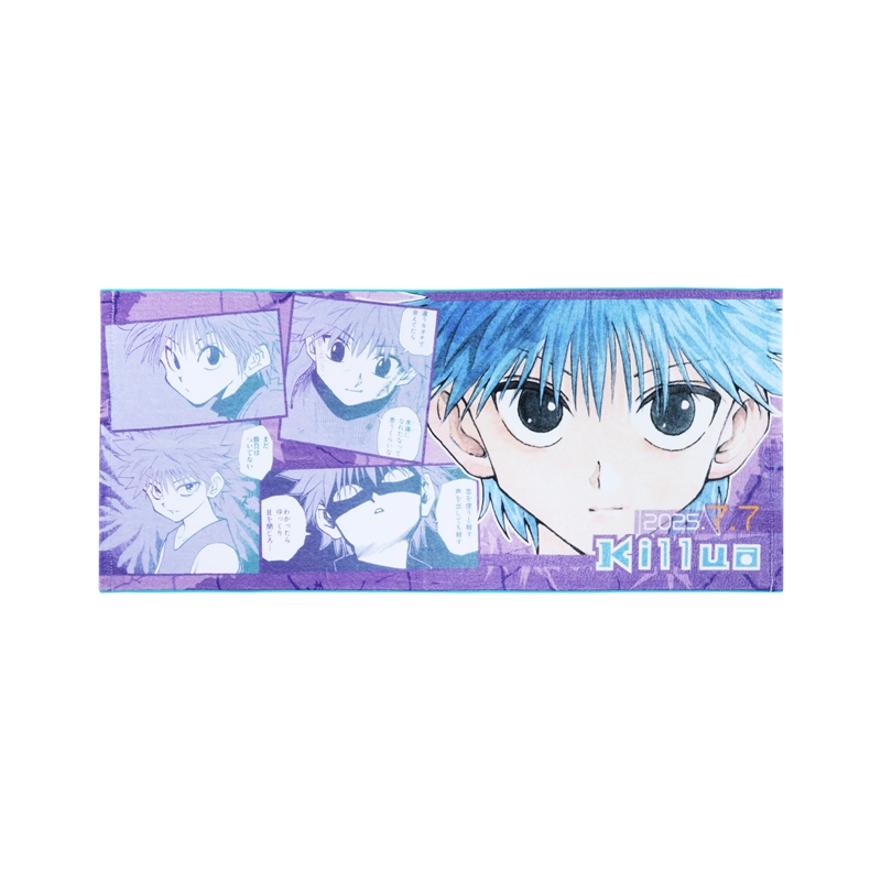 『ＨＵＮＴＥＲ×ＨＵＮＴＥＲ』フルカラーフェイスタオル　キルア＝ゾルディック　ＢＥ３