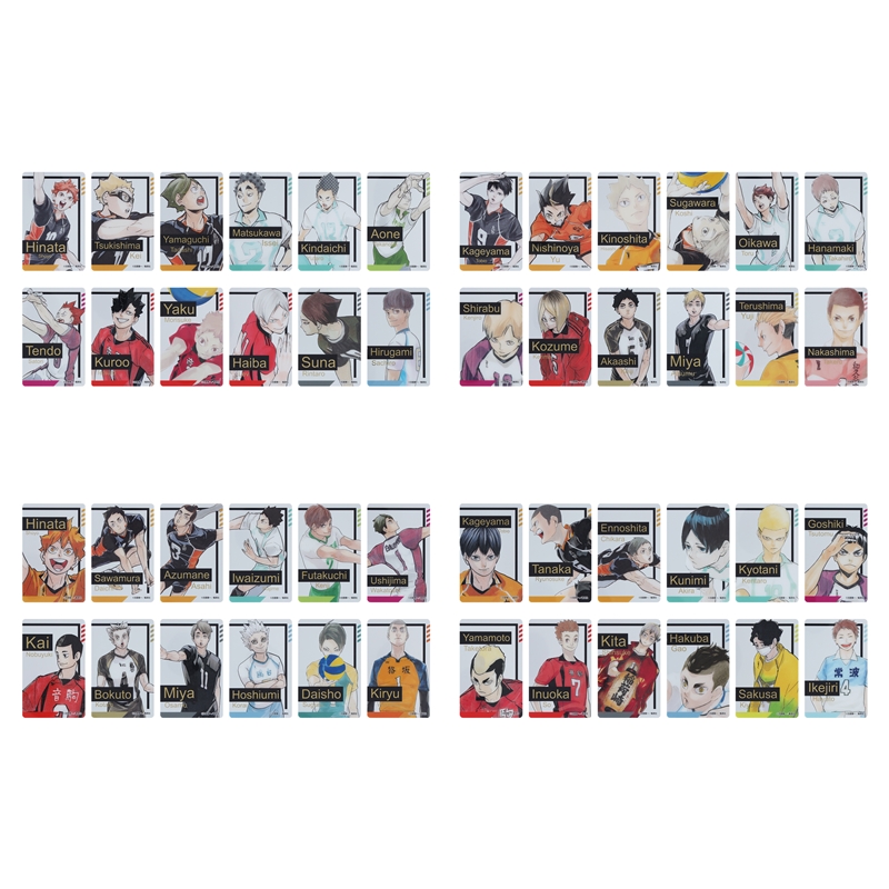 『ハイキュー！！』箔押しクリアカードコレクション　全種セット　（全４８枚入り）　＜ハイキュー！！　ＦＡＮ　ＰＡＲＫ＞　ＢＥ２