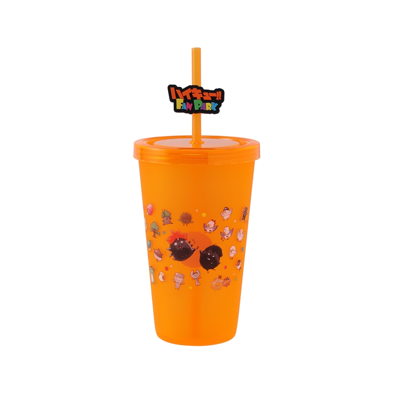 『ハイキュー！！』プラタンブラー　動物＆モチーフＶｅｒ．　（ストローマスコット付き）　＜ハイキュー！！　ＦＡＮ　ＰＡＲＫ＞　ＢＥ２