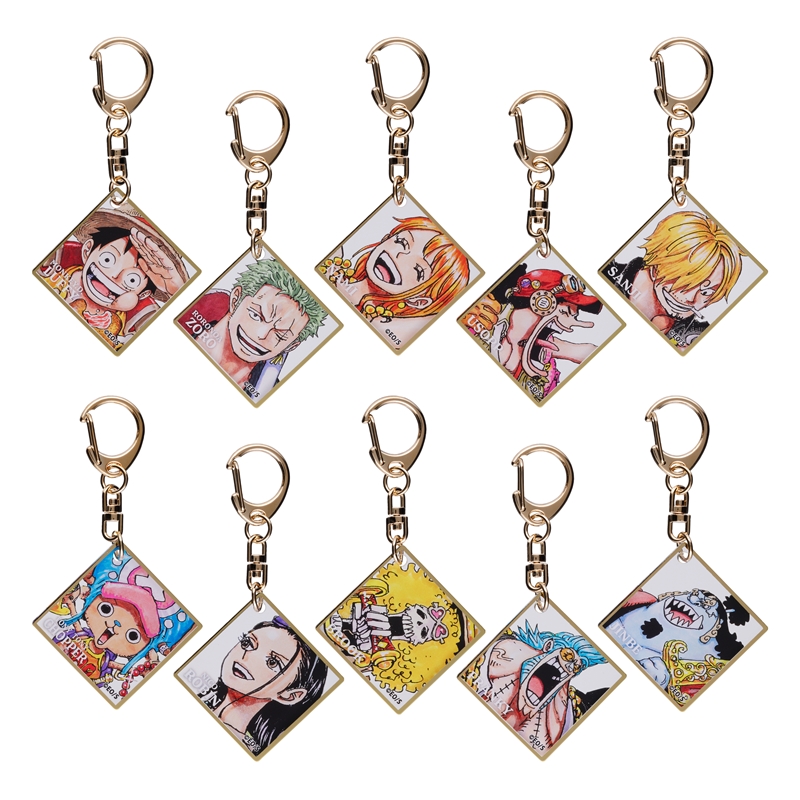 『ＯＮＥ　ＰＩＥＣＥ』色紙風アクリルキーホルダー　（全１０種／ランダム１種入り）　ＢＥ３－ＯＰＤ