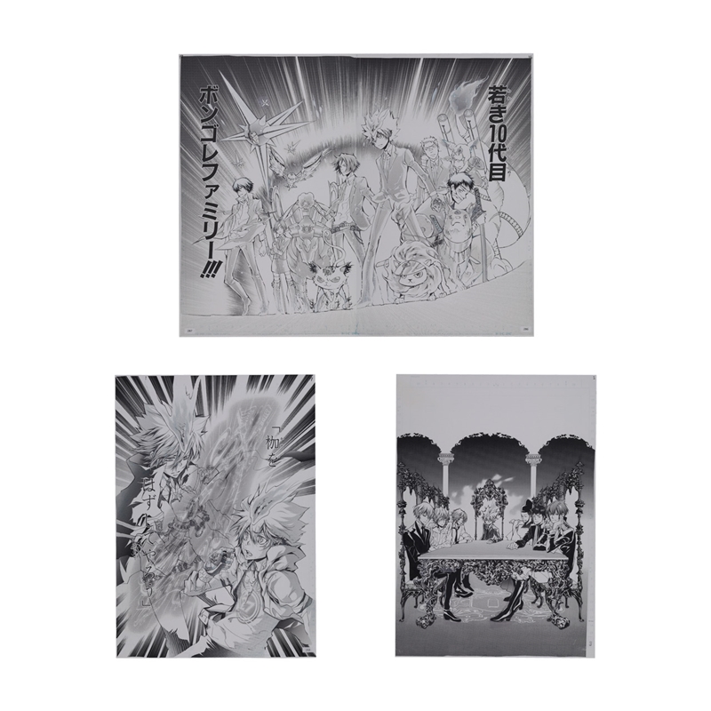 『家庭教師ヒットマンＲＥＢＯＲＮ！』複製原稿４枚セット　ボンゴレ　＜天野明展　東京凱旋＞　ＢＥ４