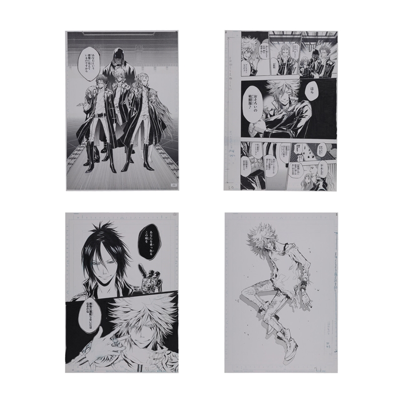 『家庭教師ヒットマンＲＥＢＯＲＮ！』複製原稿４枚セット　ミルフィオーレ　＜天野明展　東京凱旋＞　ＢＥ４