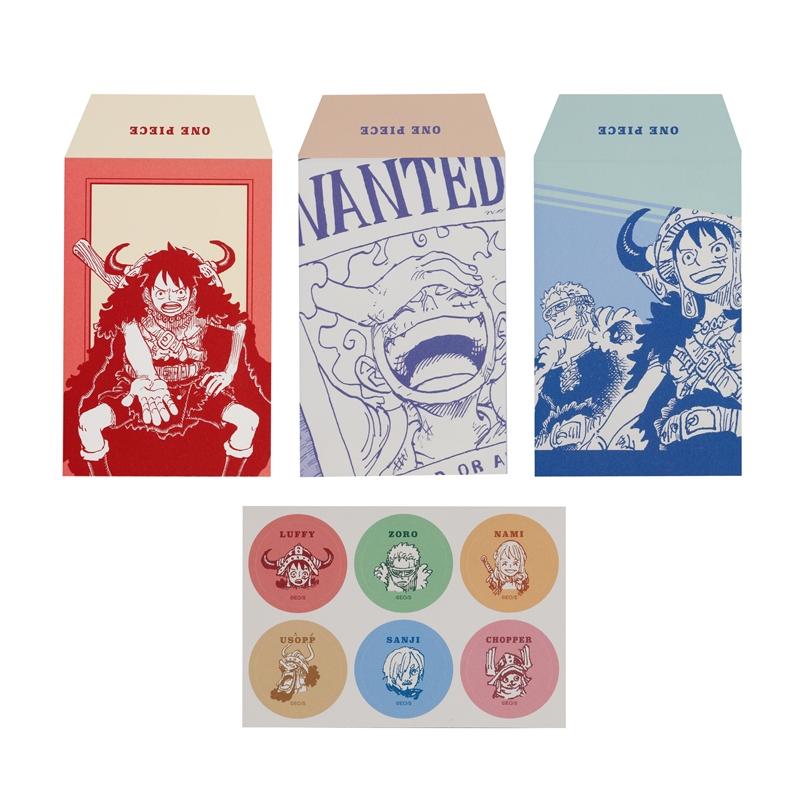 『ＯＮＥ　ＰＩＥＣＥ』ポチ袋　（全３種×２枚入り）　ＢＥ４－ＪＳ