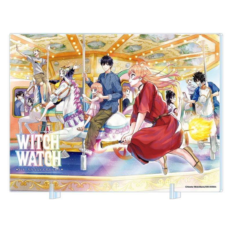 完全受注生産『ウィッチウォッチ』箔入りアクリルアート　－連載５周年突破記念Ｖｅｒ．－　ＢＦ１