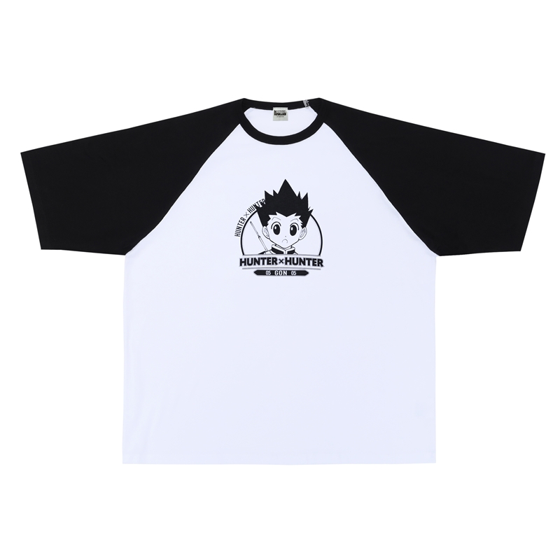『ＨＵＮＴＥＲ×ＨＵＮＴＥＲ』ラグランＴシャツ　“ＨＥＲＯＥＳ”　ゴン＝フリークス　ＢＦ２