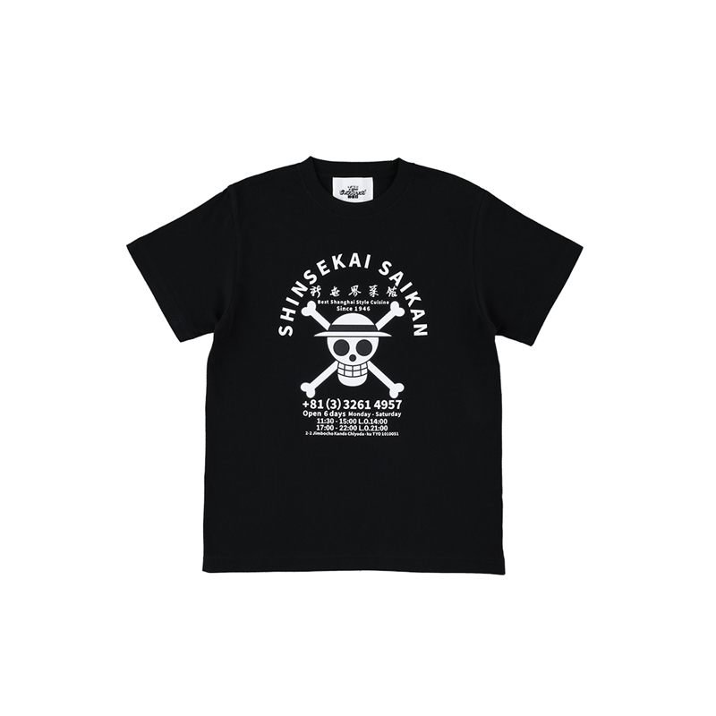 【ＴＨＥ　ジャンプショップ　神保町×新世界菜館】　『ＯＮＥ　ＰＩＥＣＥ』ＴＥＥ　ＪＯＬＬＹ　ＲＯＧＥＲ　Ｓサイズ　ＢＦ１－ＴＪＳ Sサイズ