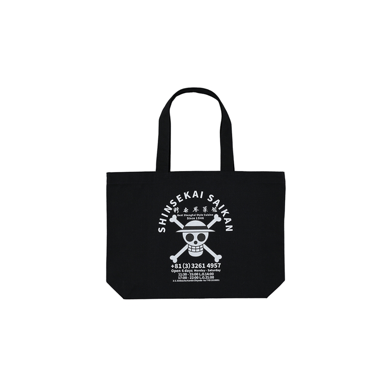 【ＴＨＥ　ジャンプショップ　神保町×新世界菜館】　『ＯＮＥ　ＰＩＥＣＥ』トートバッグ　ＪＯＬＬＹ　ＲＯＧＥＲ　ＢＦ１－ＴＪＳ