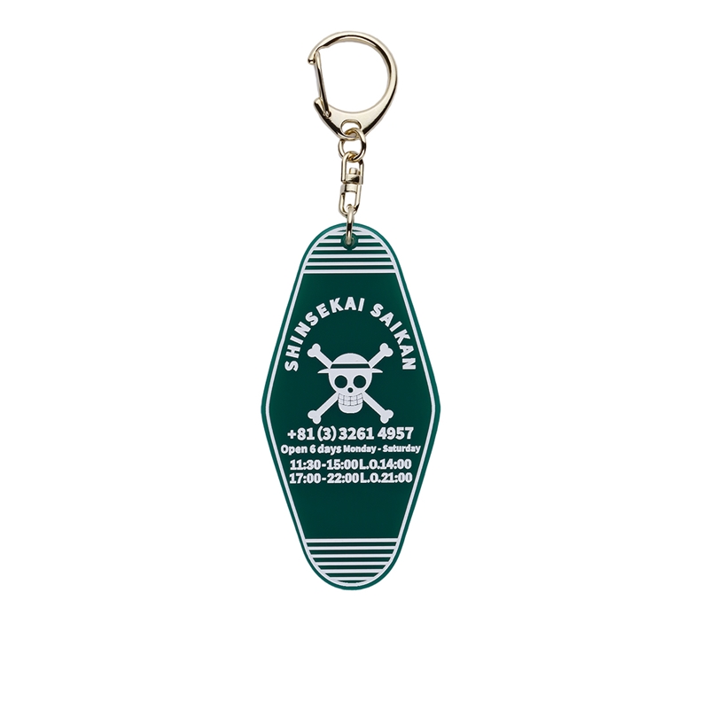 【ＴＨＥ　ジャンプショップ　神保町×新世界菜館】　『ＯＮＥ　ＰＩＥＣＥ』キーホルダー　ＪＯＬＬＹ　ＲＯＧＥＲ　ＢＦ１－ＴＪＳ
