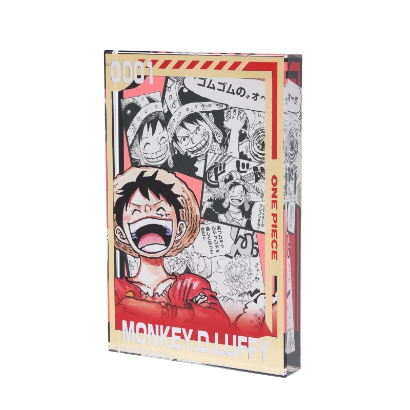 『ＯＮＥ　ＰＩＥＣＥ』箔ｏｎアクリルブロック　“ＨＥＲＯＥＳ”　モンキー・Ｄ・ルフィ　ＢＦ２