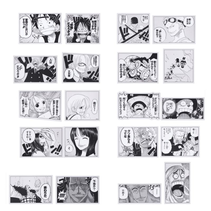 『ONE PIECE』クリアステッカーコレクション2枚入り 第1弾 （全10組／ランダム1組入り）