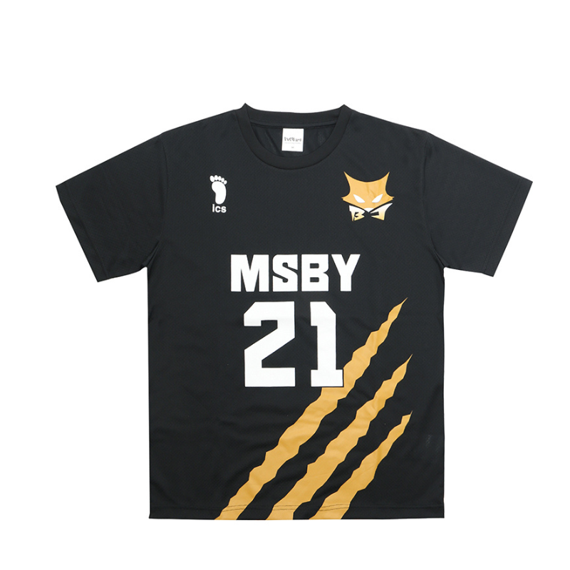 『ハイキュー！！』ユニフォーム　ブラックジャッカル　日向翔陽モデル　Ｍサイズ　ＢＸ３