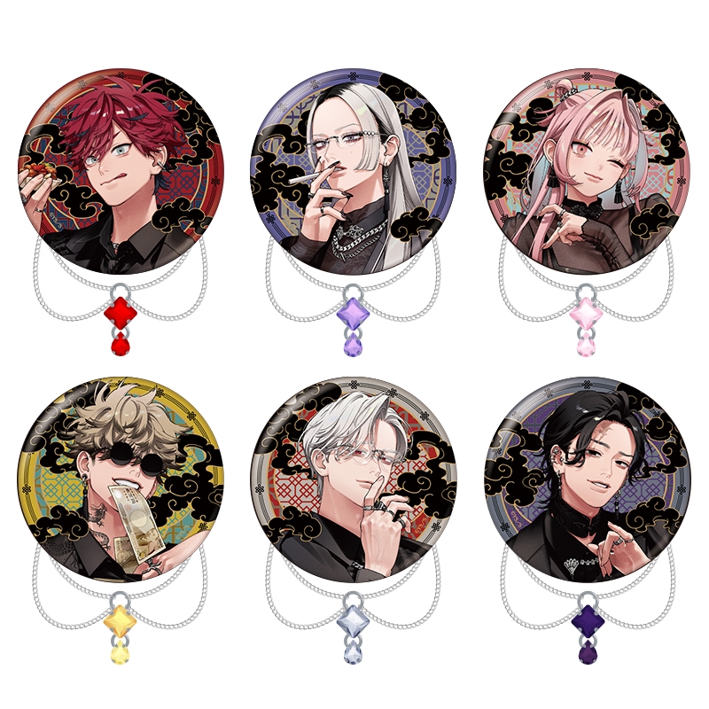 『極楽街』トレーディングチェーン付き缶バッジ【近すぎて美しい極近店ver】BOX