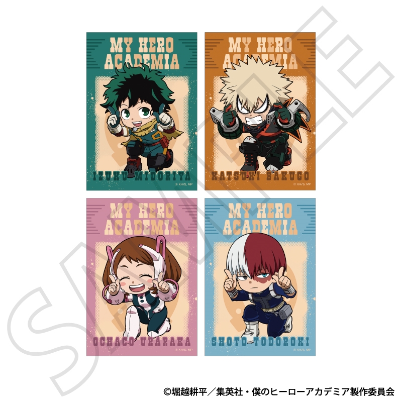 『僕のヒーローアカデミア』ブロマイドセットＡ／緑谷　出久・爆豪　勝己・麗日　お茶子・轟　焦凍　　午年