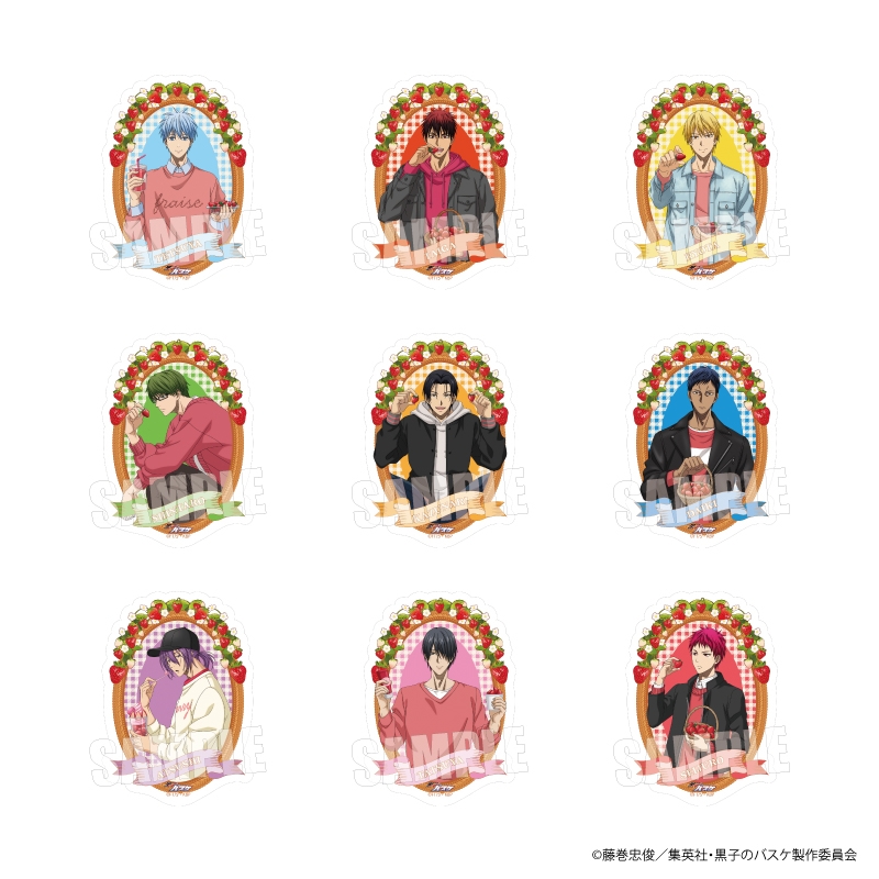 黒子のバスケ トレーディングマットステッカー Strawberry Ver.【セット】