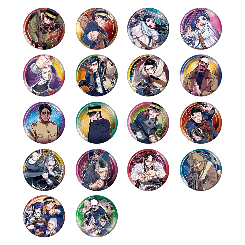 『ゴールデンカムイ』コレクション缶バッジ第２弾（全１８種）＜ゴールデンカムイ展＞　ＢＢ２