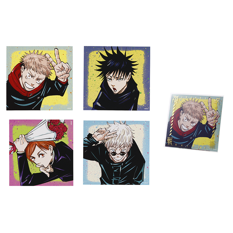 『呪術廻戦』箔入りクリアケーススタンド付きシール４枚セット　ＢＢ４−ＪＦ