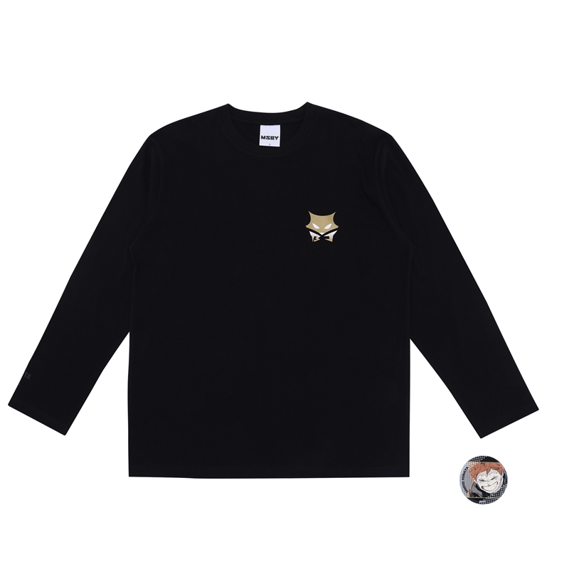 『ハイキュー！！』日向翔陽　ロングＴシャツ［ＢＪ　ＨＩＮＡＴＡ　２１］　日向翔陽サイズ（Ｌサイズ相当）　特製缶バッジ１個付き　ＢＣ２