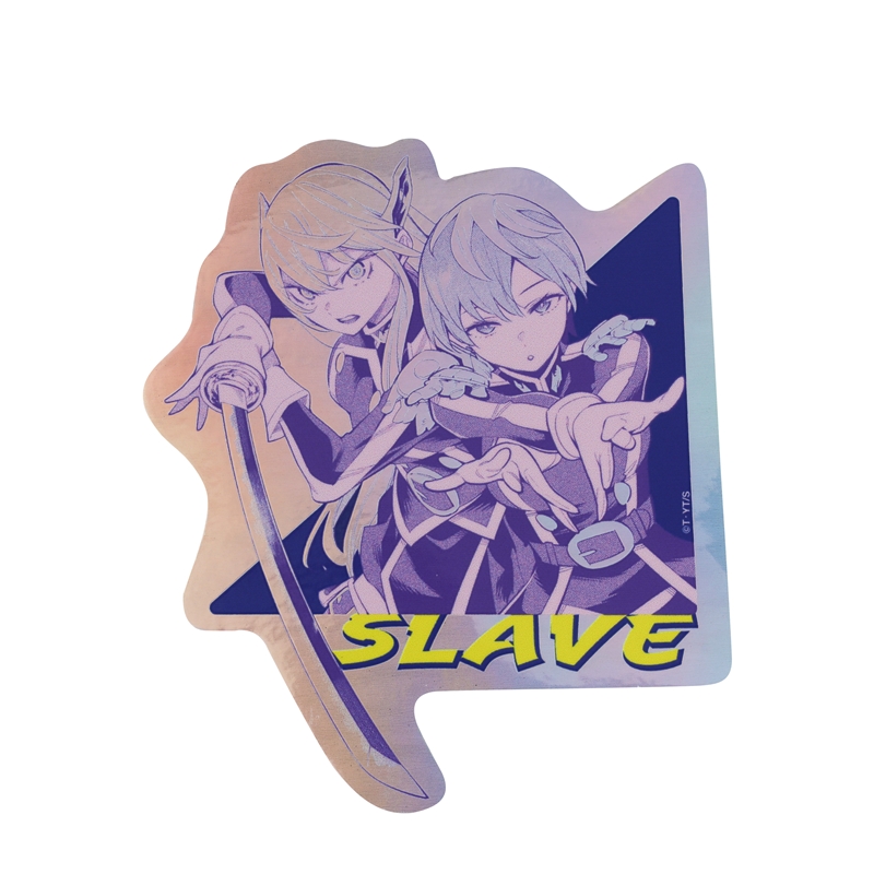 『魔都精兵のスレイブ』オーロラシャインステッカー(100×100mm以内変形サイズ) BC4−JNPG