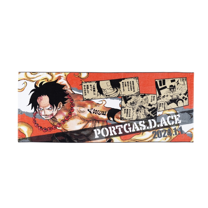 『ONE PIECE』フルカラーフェイスタオル “HEROES” ポートガス・D・エース BD1