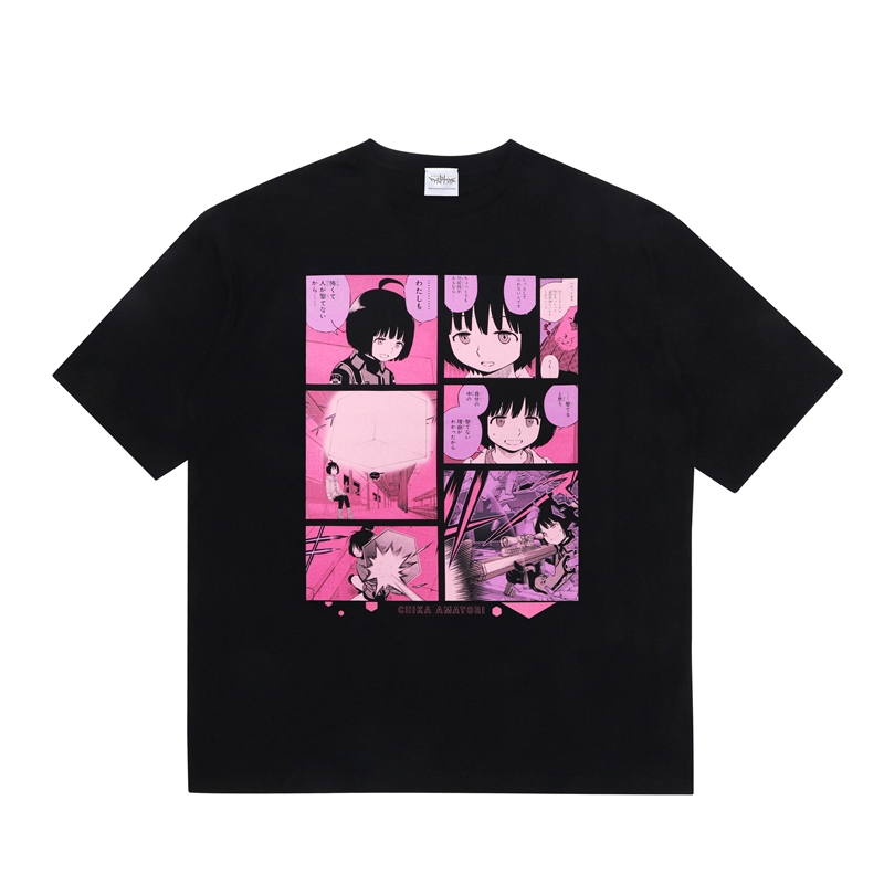 『ワールドトリガー』ビッグシルエットTシャツ “HEROES” 雨取千佳 BD1