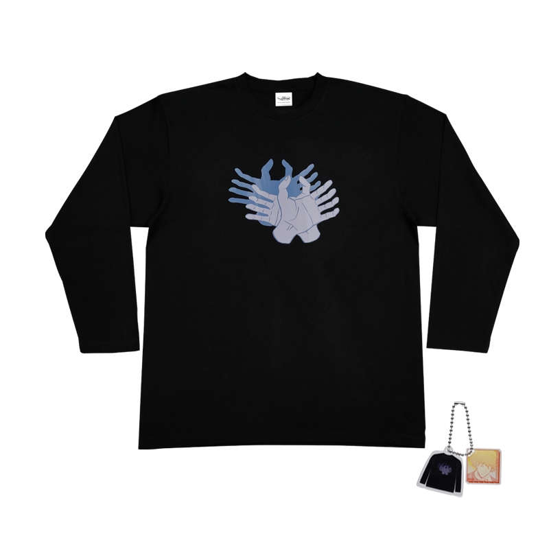 『ワールドトリガー』ロングTシャツ フリーサイズ チャーム付き【影絵(カニ)】 BD1