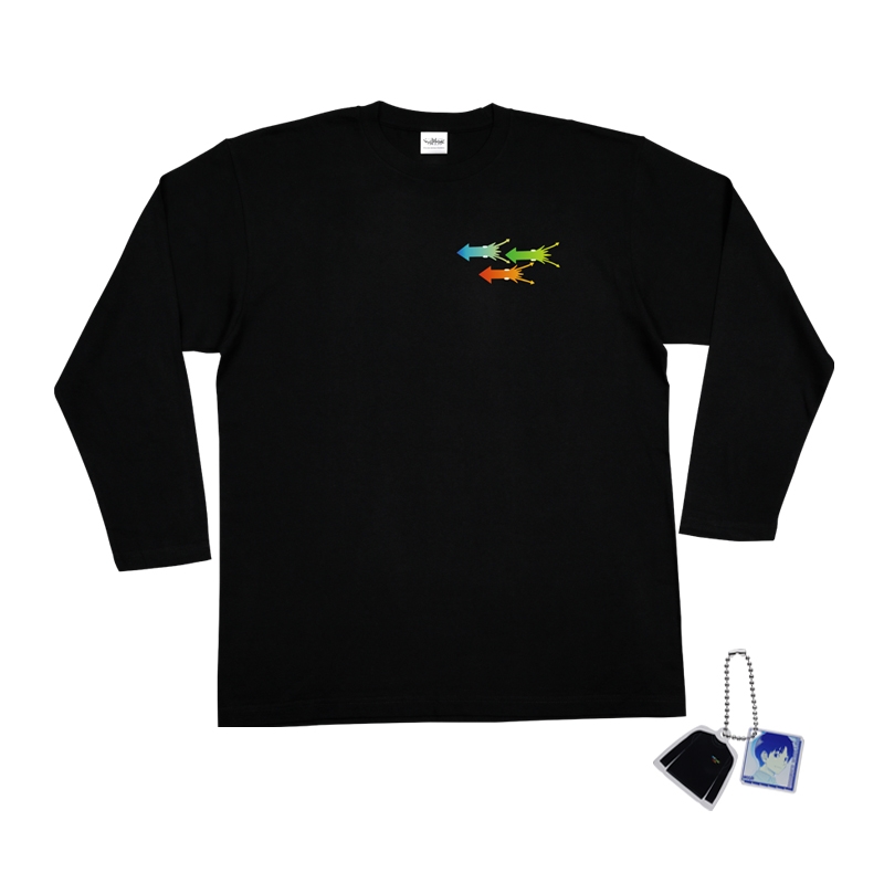 『ワールドトリガー』ロングTシャツ フリーサイズ チャーム付き【イカ←←←】 BD1