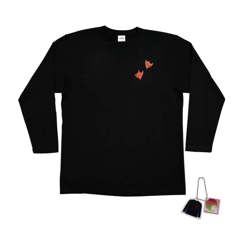 『ワールドトリガー』ロングTシャツ フリーサイズ チャーム付き【足跡(アヒル)】 BD1