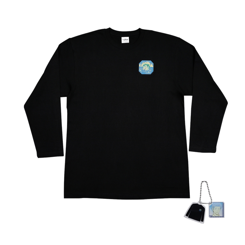 『ワールドトリガー』ロングTシャツ フリーサイズ チャーム付き【川を汚されたカッパ】 BD1