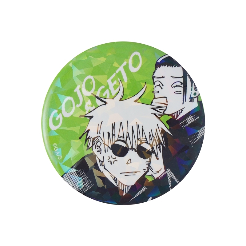 完全受注生産　「週刊少年ジャンプ」オールスター缶バッジ　『呪術廻戦』　［９１　五条悟＆夏油傑　「懐玉・玉折」ＪＣ８−９巻掲載］　ＢＤ１