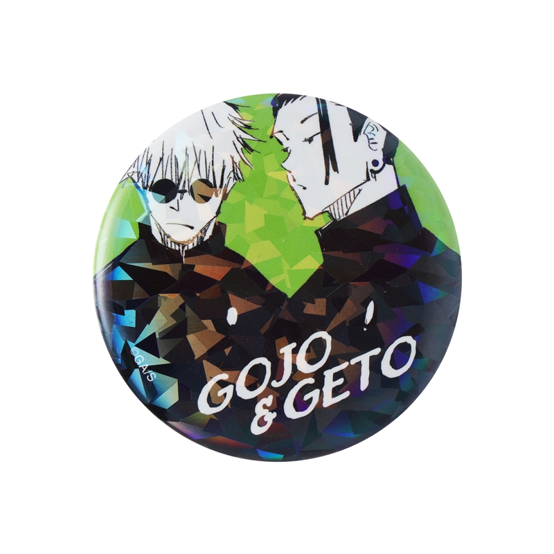 完全受注生産　「週刊少年ジャンプ」オールスター缶バッジ　『呪術廻戦』　［９３　五条悟＆夏油傑　「懐玉・玉折」ＪＣ８−９巻掲載］　ＢＤ１